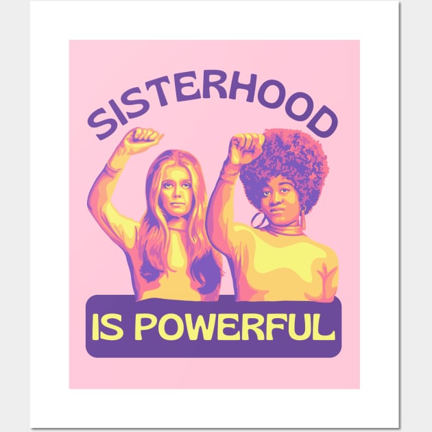 Gloria Steinem and Angela Davis Portrait Wall Art by Slightly Unhinged